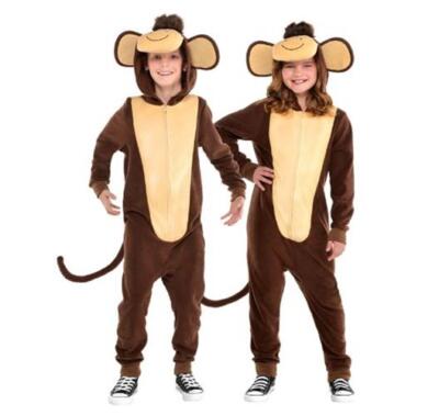 Monkey - Zipster Jumpsuit - Costume - Toddler Size - 3-4T