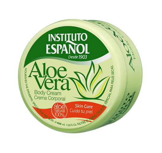 Instituto Espanol Aloe Vera Körpercreme 400 ml 100% natürliches Aloe Vera