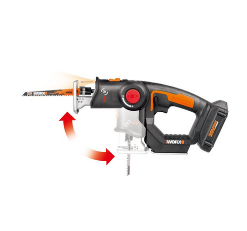 WX550L Worx Axis 20V Power Share Cordless Reciprocating & Jig Saw - OB