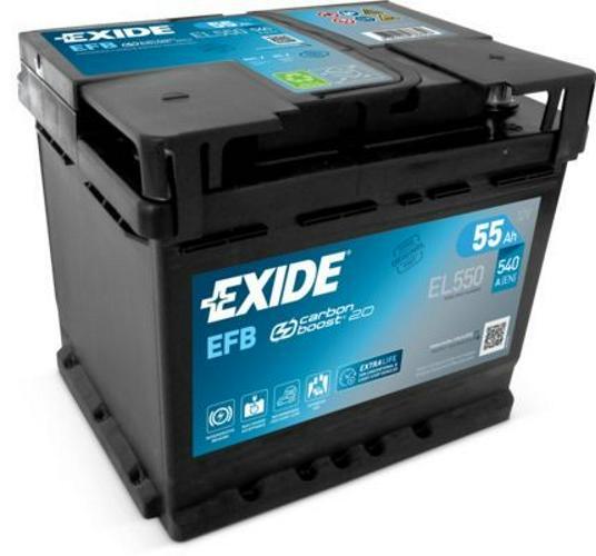 Autobatterie Exide Start-Stop 12v 55ah 540a Batterie L1 FÃ¼R Vw Polo (9n)