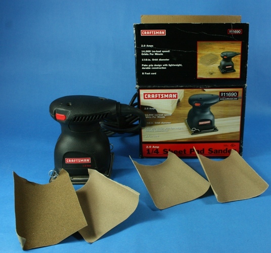 Craftsman  1/4 Sheet Pad Sander Model 116902 2. 0 Amps
