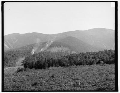 Trains ascending Mt. Washington, White Mts., New Hampshire c1900 Old Photo