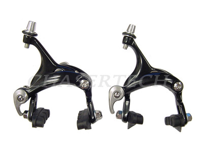 New Promax Alloy Rear Brake Caliper Fixie Road Bike Silver//Polished w//Black Pads