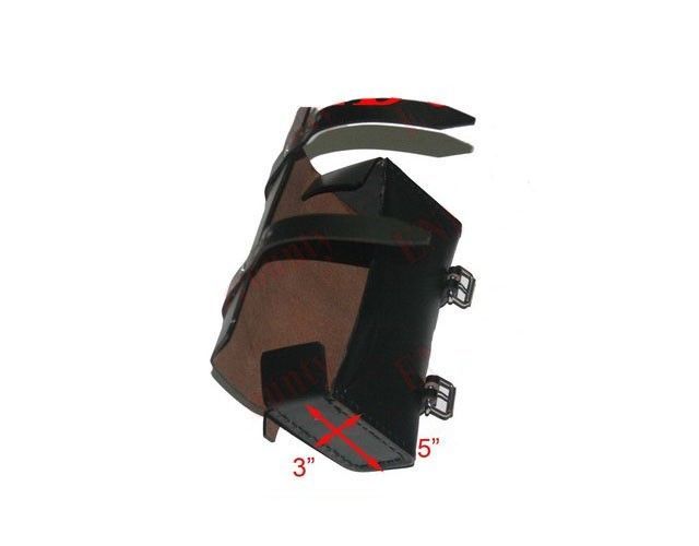 Black Leather Made Tool Bag Roll Box With Fitting Fits Norton BSA Triumph Ariel