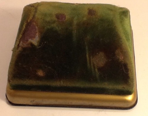 Vintage Hallmark Watch Storage Case Green Jewelry Display Hinged Box  (BOX ONLY)