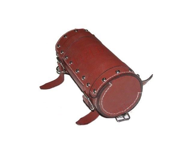  Leather Made Brick Red Universal Fit Tool Roll For Norton BSA AJS Ariel