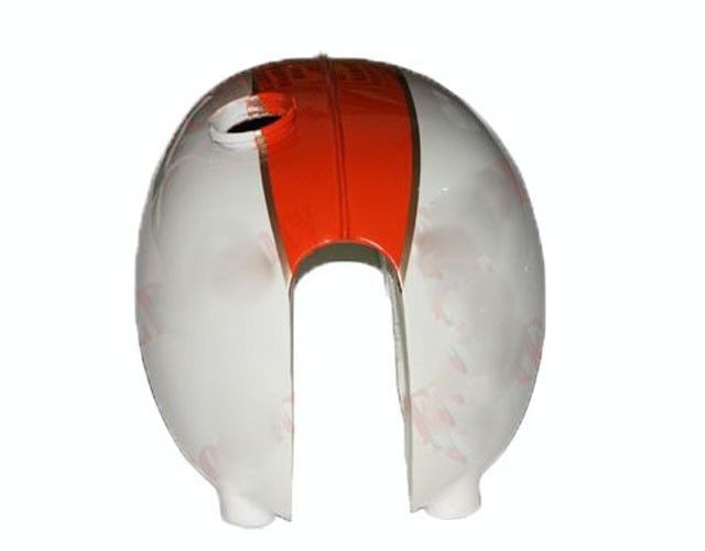 1965 White Orange Stripe Fits Triumph T120R TR6 650cc Fuel Tank  