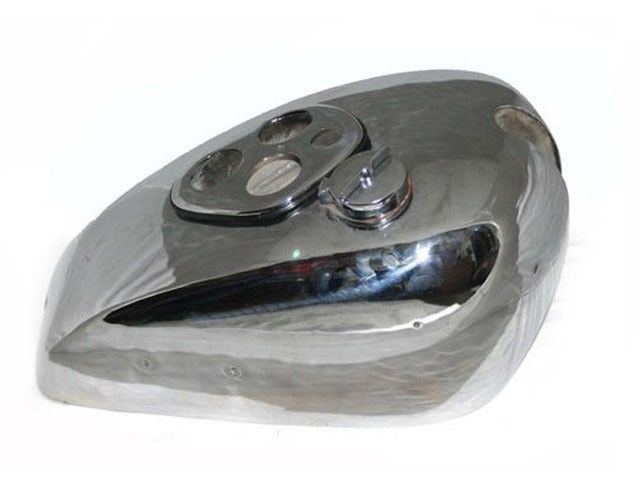 1938 Reproduction Vintage Chrome Plated Fits Triumph Tiger Fuel Tank With Cap 