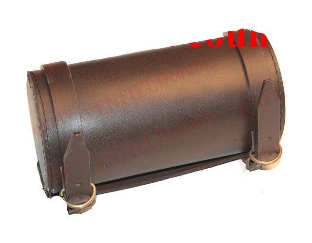 Tool Bag Roll Pure Brown Leather Retro Velocette Design Motorbike Motorcycle 