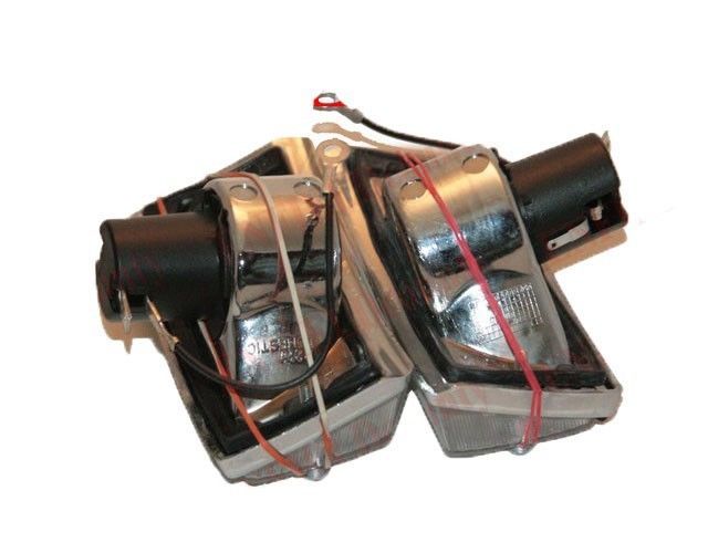 Front Blinker Clear Lens Chrome Plated Vespa PX PX80-200 PE Lusso T5 Stella  