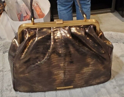 NWT Brahmin Emmy Satchel Bronze Andromeda ''RARE FIND''