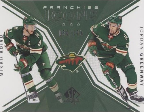 2018-19 SP Authentic - Jordan Greenway Mikko Koivu #129