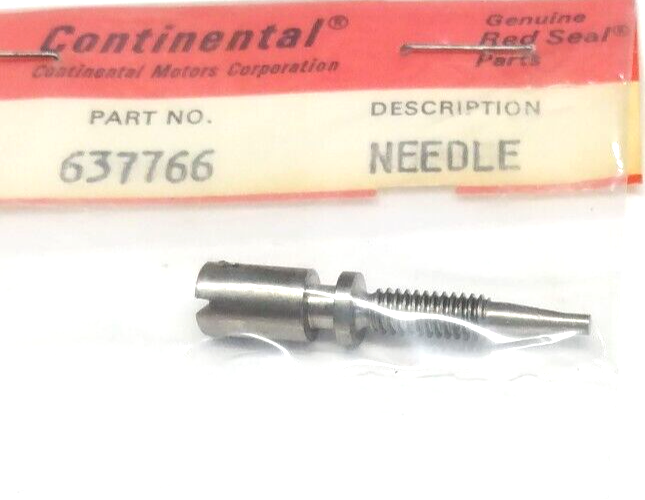 Continental Adjusting Needle Kit, P/Ns 637766 & 637767, NOS