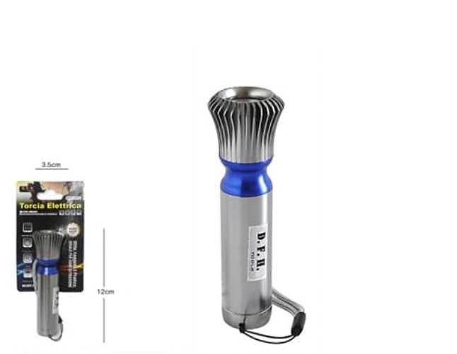 Torcia Elettrica Ultra Luminosa Luce 1 Led Impermeabile Campeggio Jd051 12cm dfh