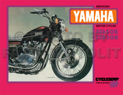 1974 1975 Yamaha XS650 TX650 Shop Manual CycleServ XS TX 650