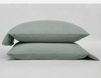 Casaluna Temperature Balancing Green Pillowcase Set ~ King Size ~ 300 TC