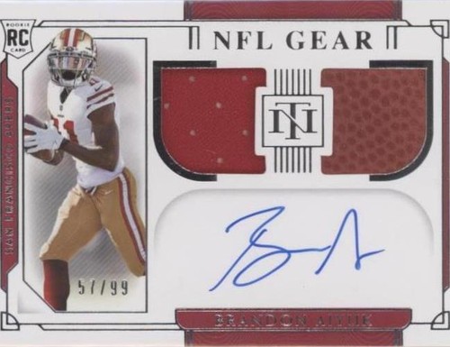 2020 Panini National Treasures Brandon Aiyuk #RSC-BA