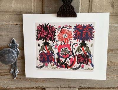 Petra Borner Floral Red Abstract Nordic Flower Print Scandinavian Modern