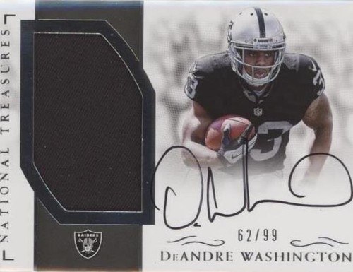 2016 Panini National Treasures DeAndre Washington #RMS-DW