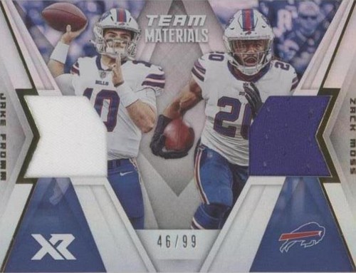2020 Panini XR Jake Fromm Zack Moss #TM-6