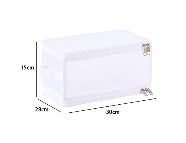 Box Scatola Salvaspazio Portatutto Contenitore Organizer 30x28x15cm dfh