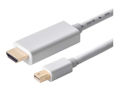 UGREEN White mini DP male to HDMI 4K Gold Plated 1.5-Meters Cable DisplayPort
