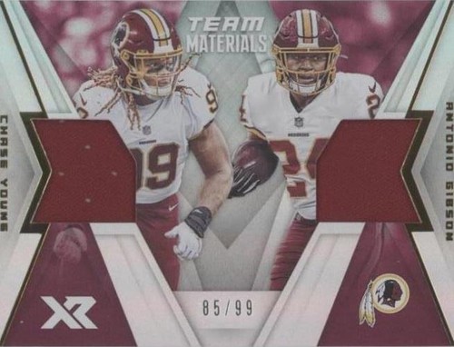 2020 Panini XR Antonio Gibson Chase Young #TM-8