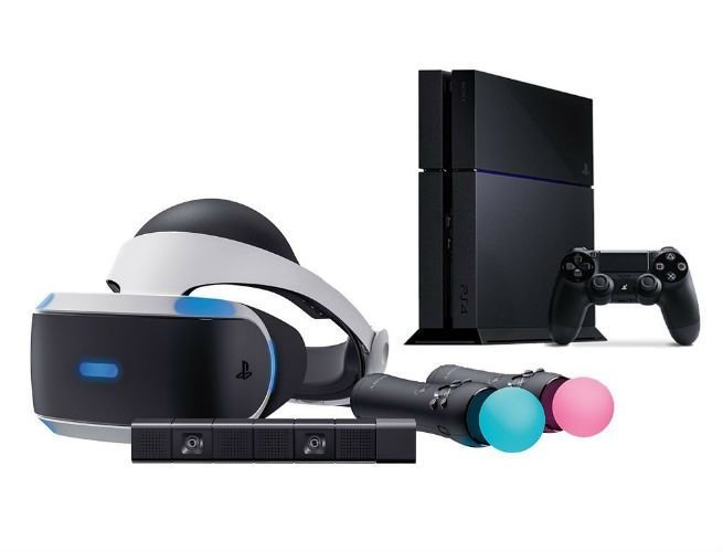 Playstation 4 VR headset, with camera and move controllers. in