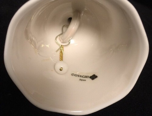 Otagiri Porcelain BELL-Flowers Beautiful 5.5” Japan Made Elegant Gift/ Keepsake