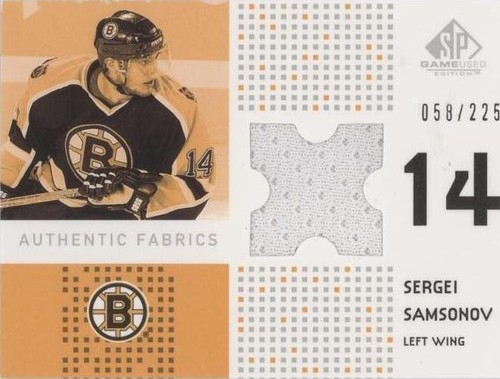 2002-03 SP Game Used - Sergei Samsonov #AF-SV