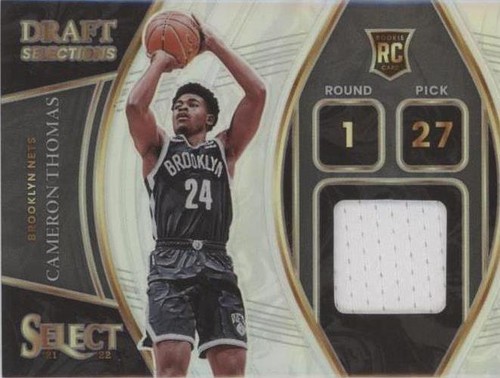 2021-22 Panini Recon Rookie Jersey Auto 92/99 Cameron Thomas #RJA