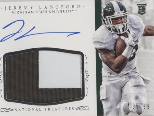 2015 Panini National Treasures College Jeremy Langford #320