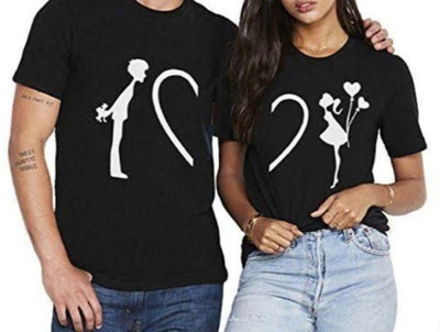 Matching Couples T-Shirt, Heart Connection Valentine’s Day Gift For Him And Her