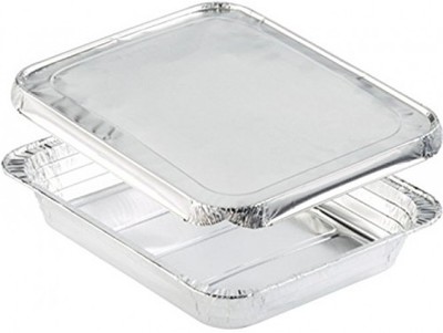 Duni 150408 Tray + Lid, Rectangular Alu, 322 Mm X 262 Mm X 42 Mm, Metallic Of
