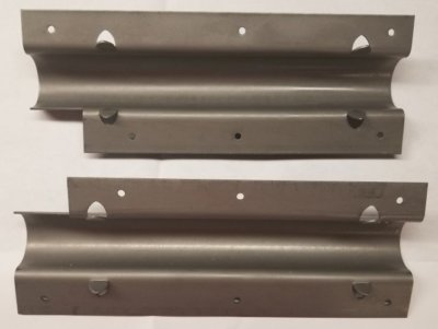 Pair of Round Hoosier Cabinet Mounting Brackets - sellers antique vintage fur...