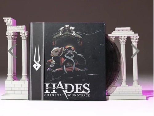 Hades Original Soundtrack by Darren Korb 4xLP Set Grey Smoke Swirl