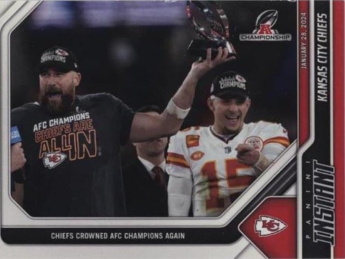 2023 Panini Instant NFL Patrick Mahomes II Travis Kelce #160