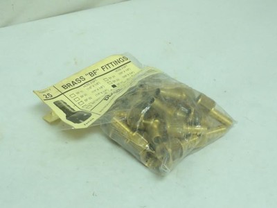 202840 Old-Stock; Dixon BF-33 Bag-25; Barbed~NPTF Straight Fitting; 3/8''; Brass