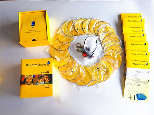 Rosetta stone Spanish:26 DVD -Brand new Sealed box-Free distribution