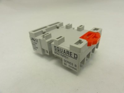 206030 New-No Box; Square D 8501NR51 Relay Socket; 10A; 600V