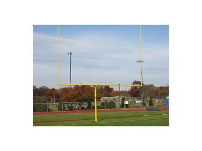 Set of 2 Gooseneck 20 ft. Upright Football Posts in Yellow [ID 114537]