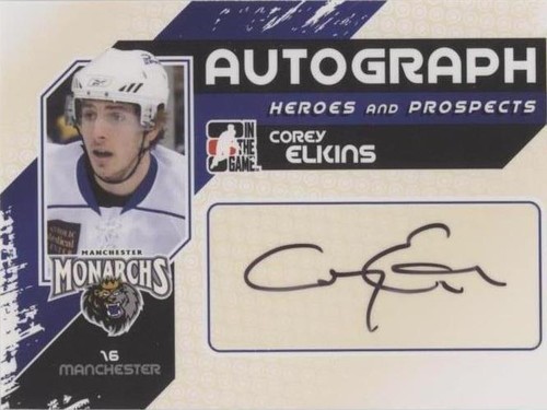 2010-11 In the Game Heroes and Prospects - Corey Elkins #A-CE