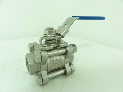 189580 New-No Box; Industry-Std 3CFW3 Ball Valve 1/2'' Socket Weld 3-Piece