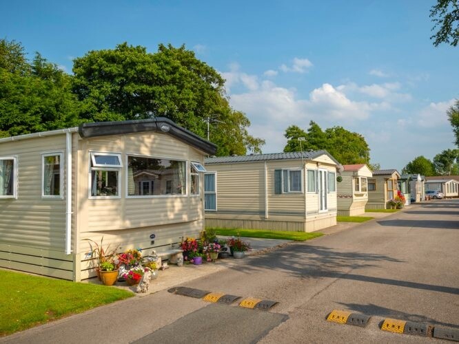 Beautiful luxury lodge on residential park in Lancashire in Southport