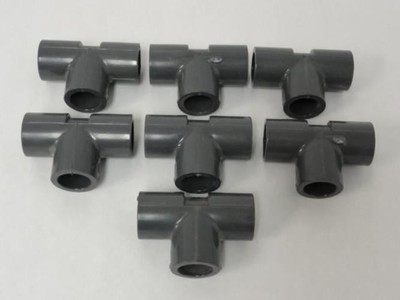 198826 Old-Stock; Nibco SCH 80 Lot-7 Tee Pipe Fittings 1/2'' NS