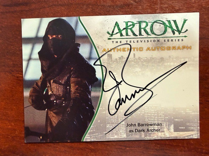 Arrow Season 1 : John Barrowman as Dark Archer Auto Card A11b