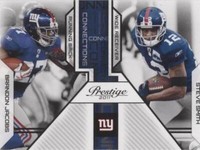 2011 Panini Prestige Brandon Jacobs Steve Smith #18