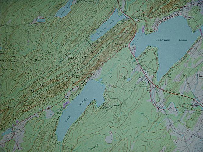TWO TOPOGRAPHIC MAPS OF WESTERN NEW JERSEY