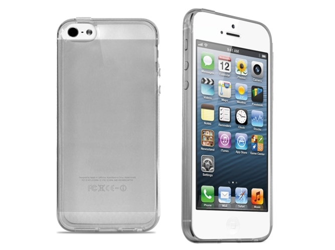 SBS CLEAR CUSTODIA CASE MORBIDA per APPLE IPHONE 5 5G 5S TRASPARENTE