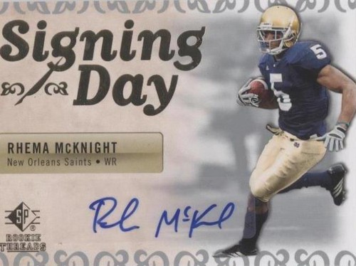 2007 SP Rookie Threads Rhema McKnight #SDA-RM